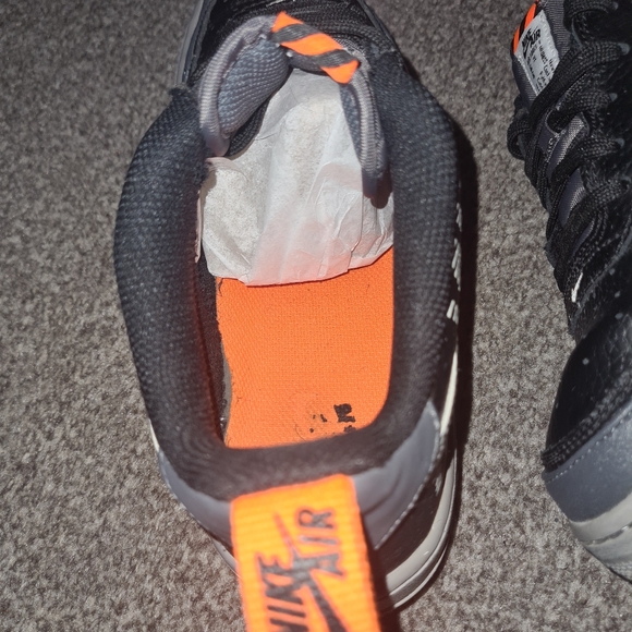 Nike Air Force 1 Grey Orange Black - Picture 4 of 7